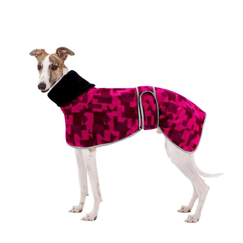 Greyhound whippet fleece coat - fleece,