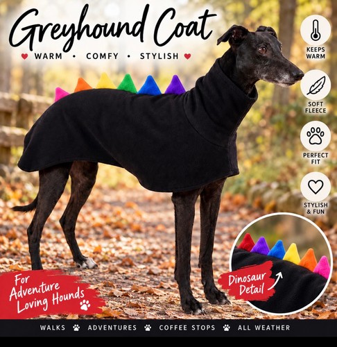 Greyhound fleece coat - fleece, warm